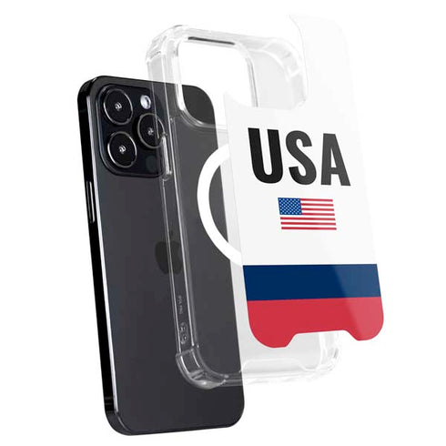 USA American Flag iPhone 15 Pro MagSafe Case